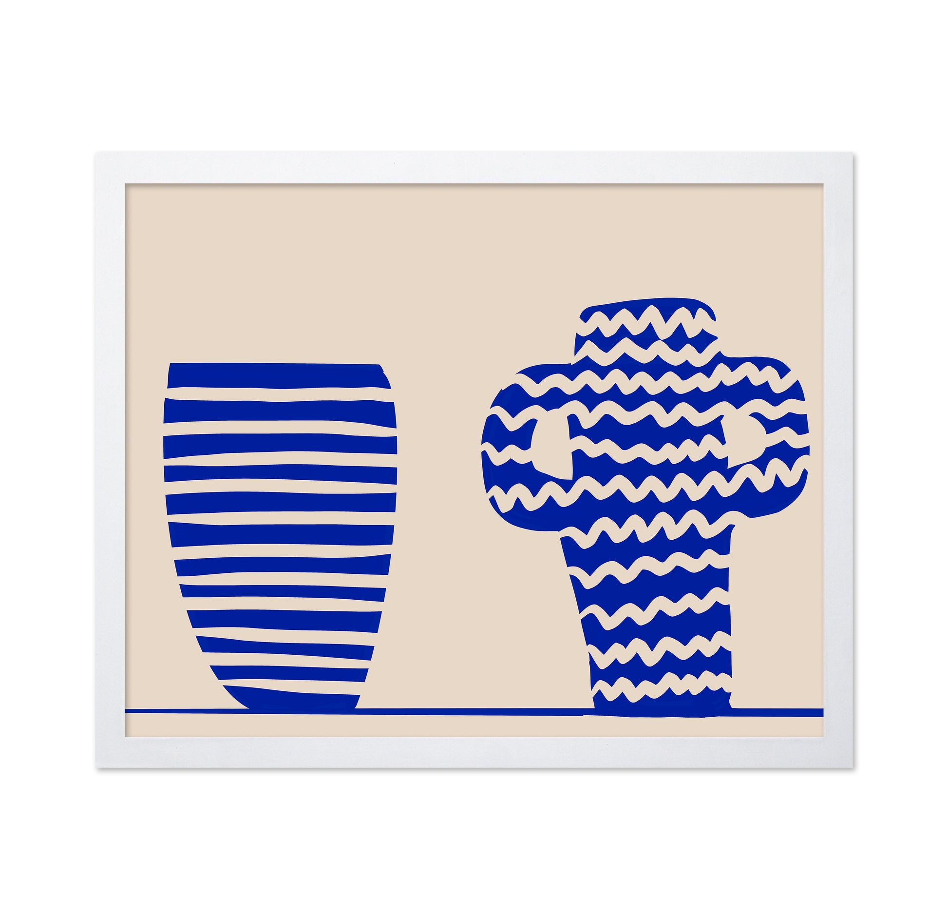 Blue Pattern Vases