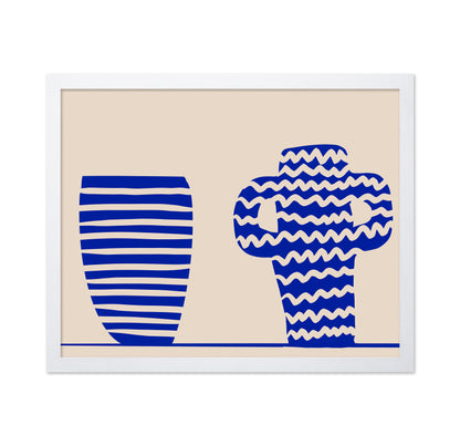 Blue Pattern Vases