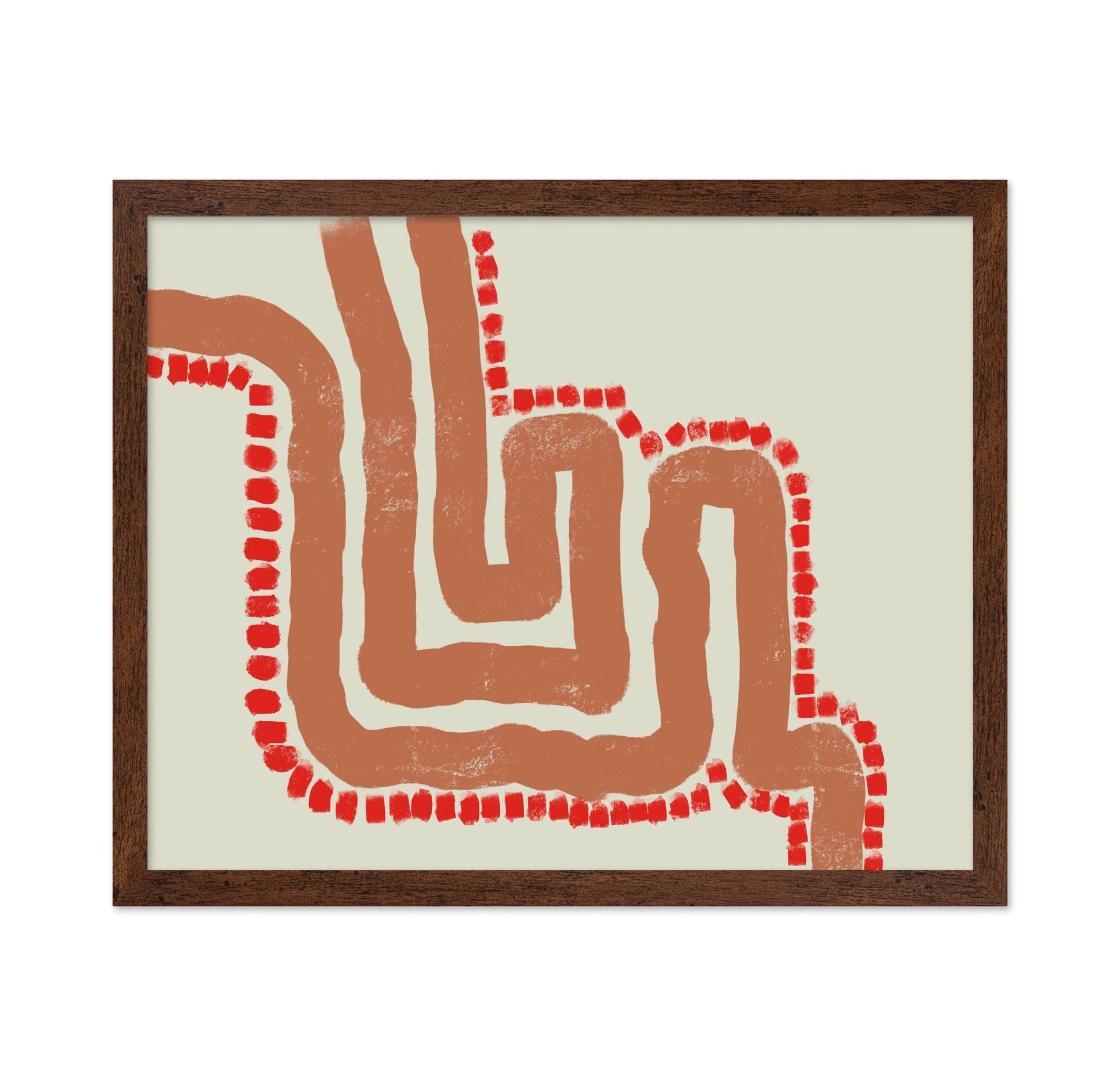 Red Path Abstract