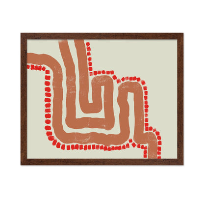 Red Path Abstract