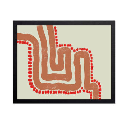 Red Path Abstract