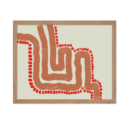 Red Path Abstract