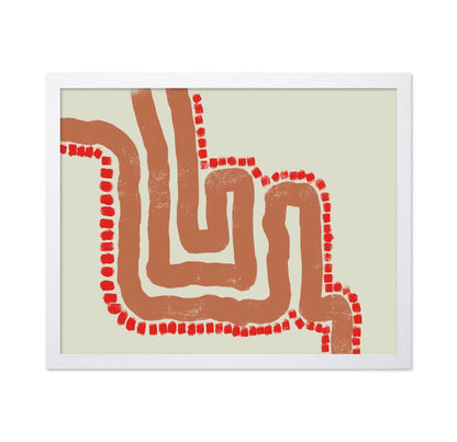 Red Path Abstract