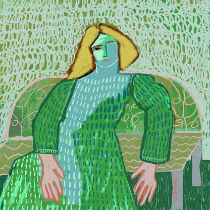 Green Dress Portrait