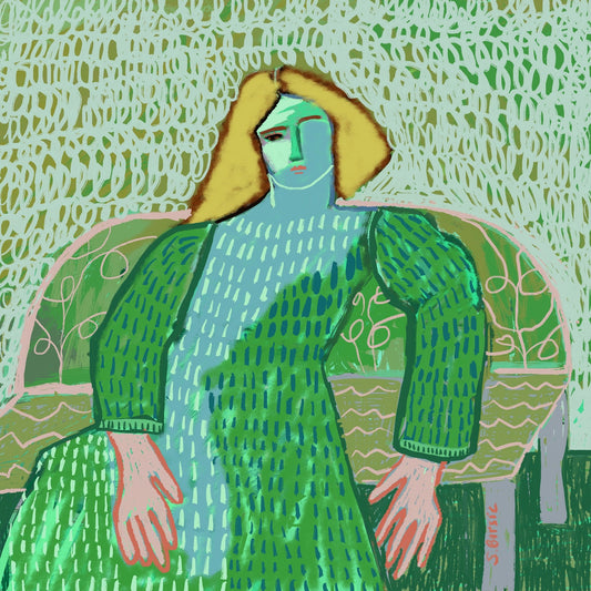 Green Dress Portrait