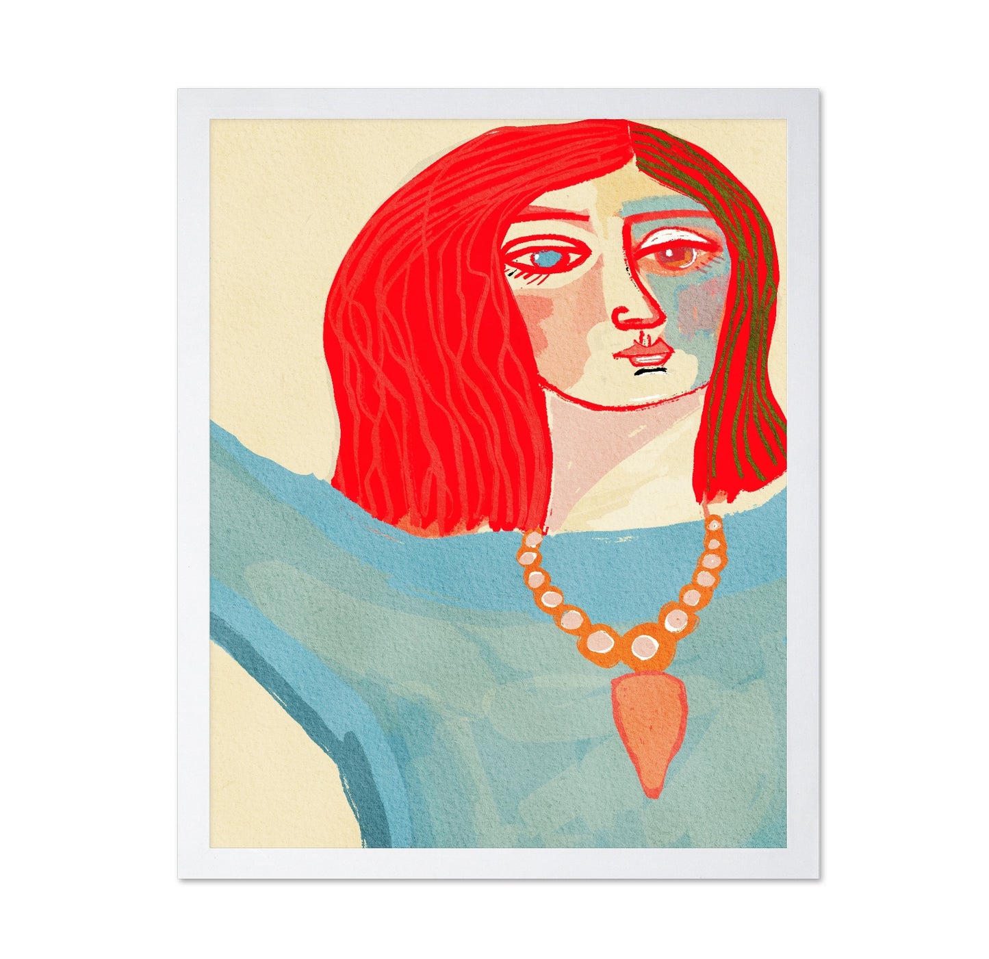 Red Hair Necklace
