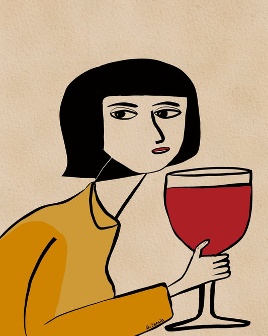 Woman With Wine No1