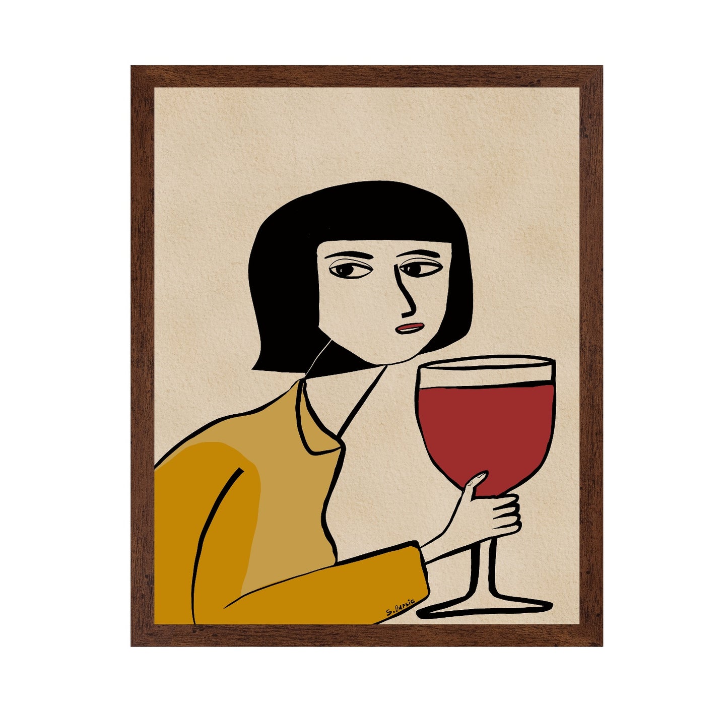Woman With Wine No1