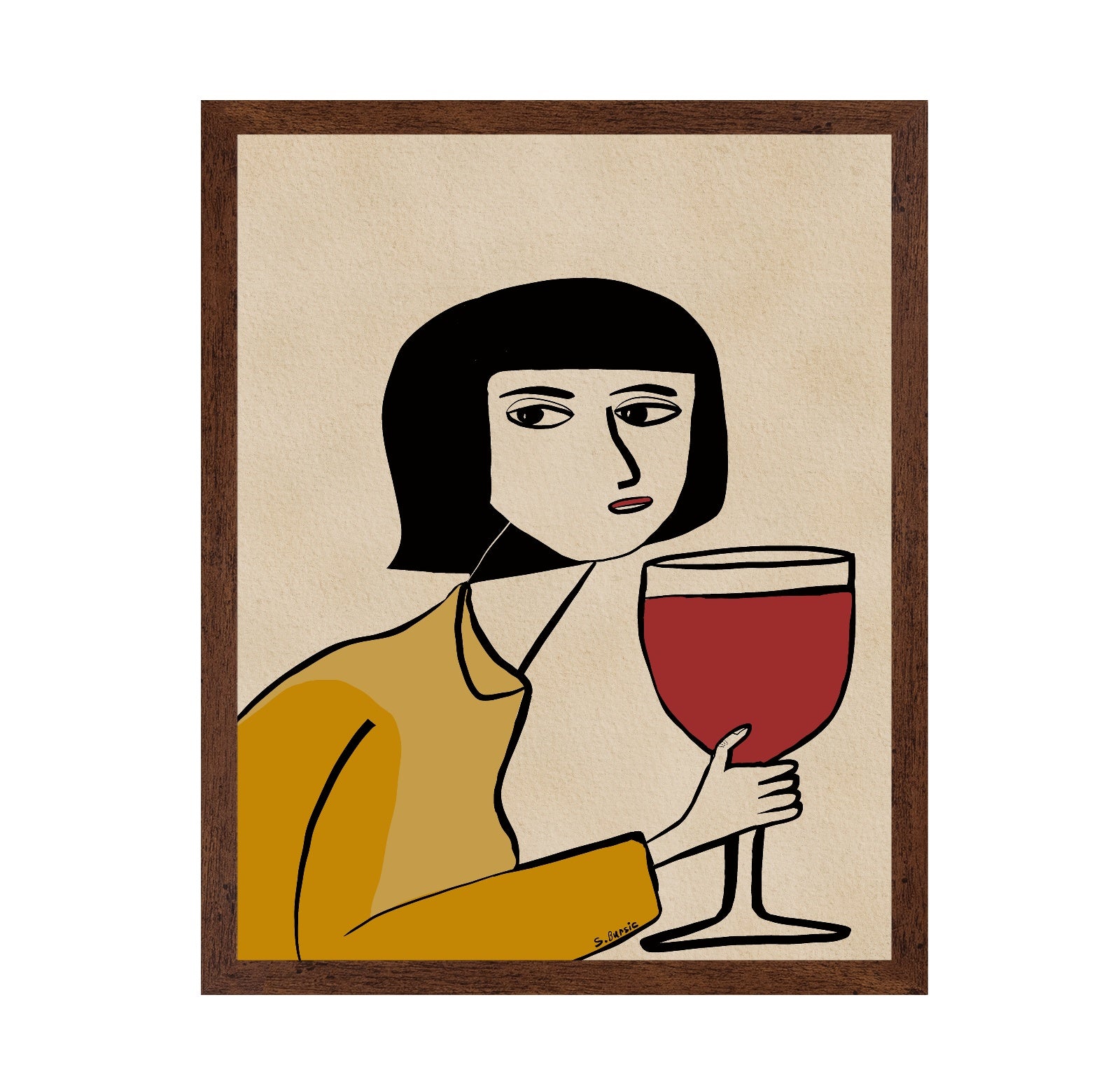 Woman With Wine No1