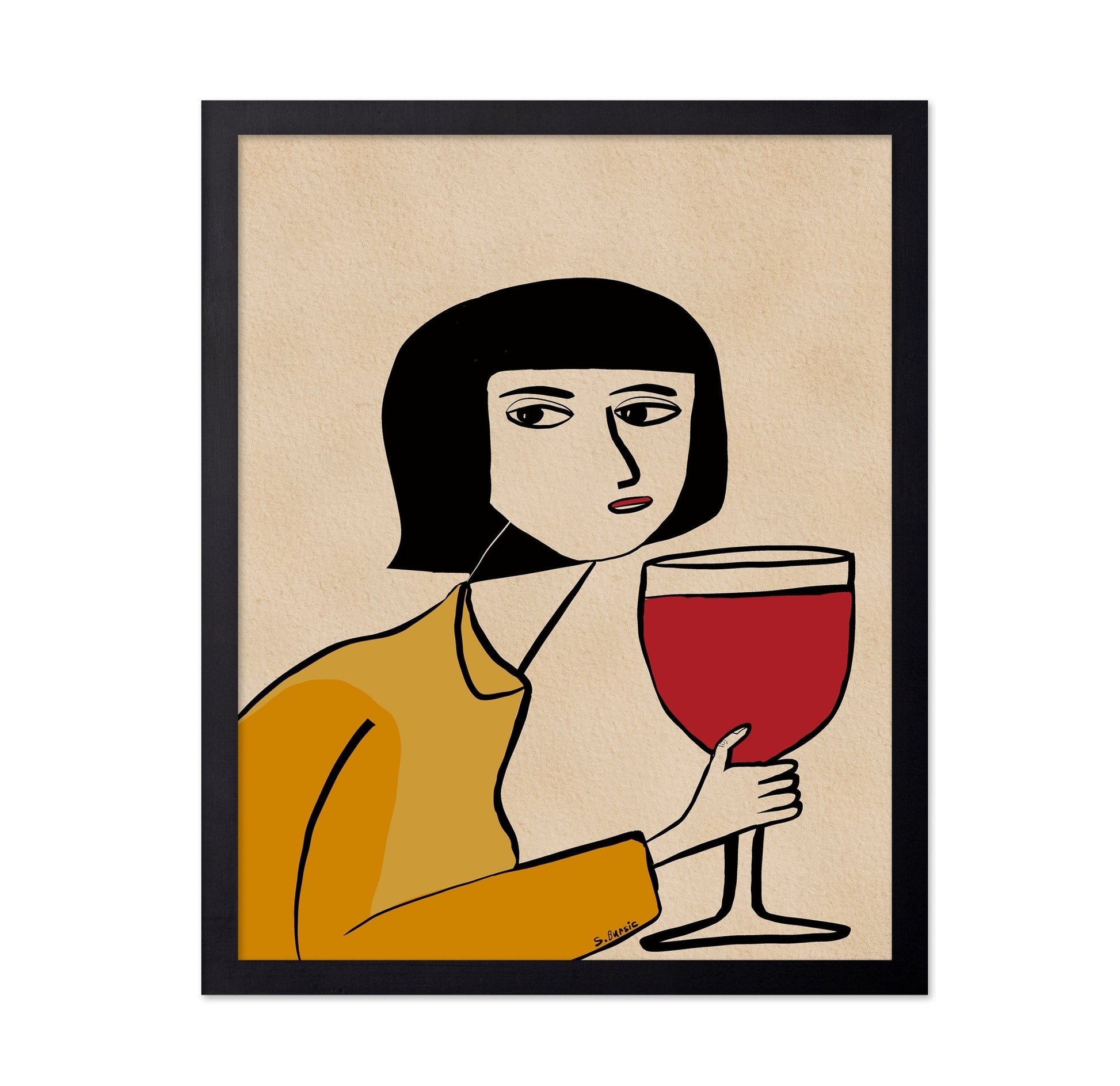 Woman With Wine No1