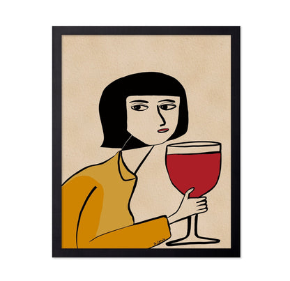 Woman With Wine No1