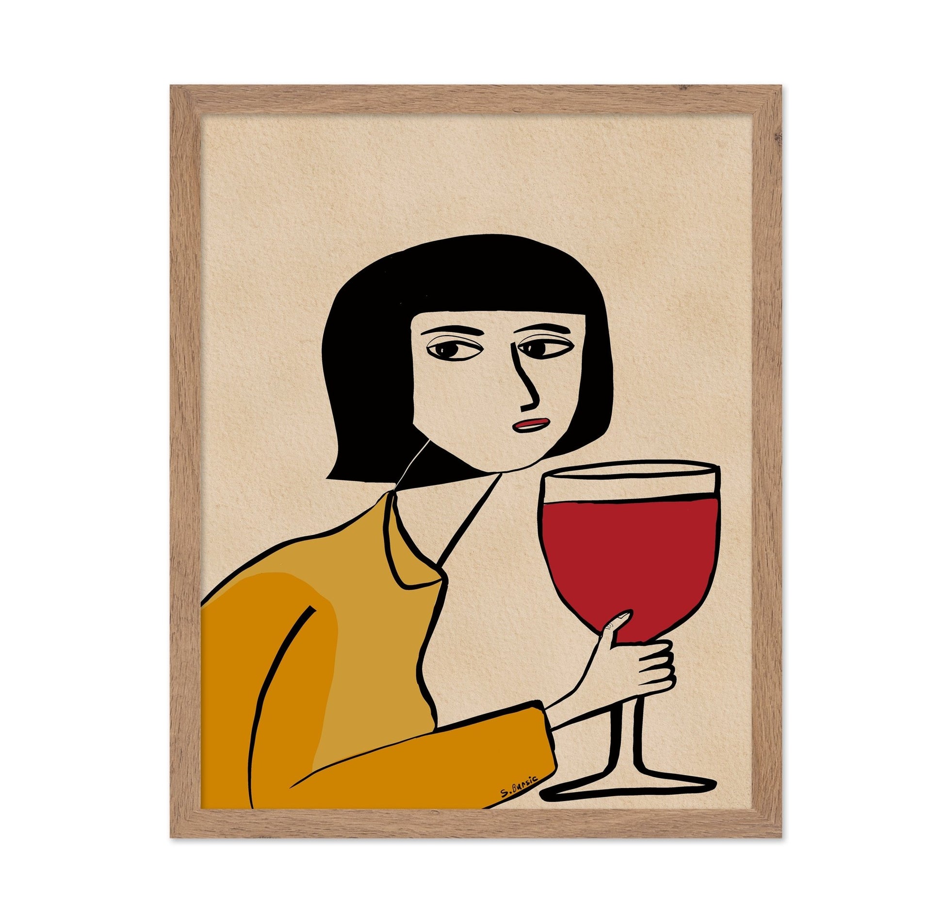 Woman With Wine No1
