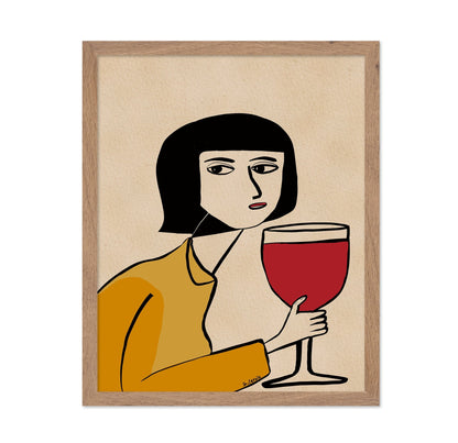 Woman With Wine No1