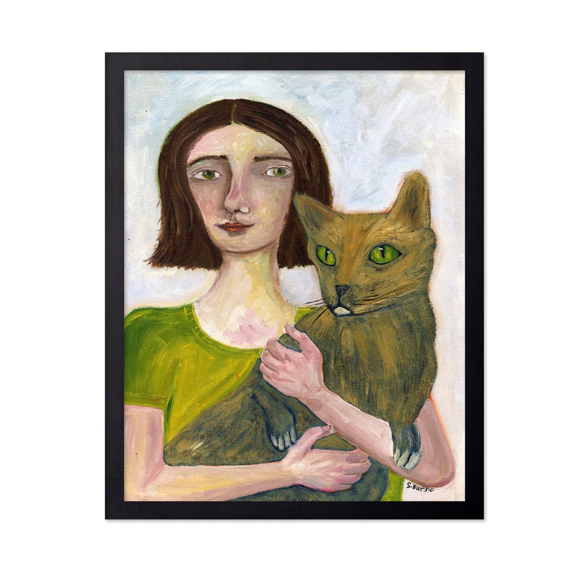 Girl Holding Cat