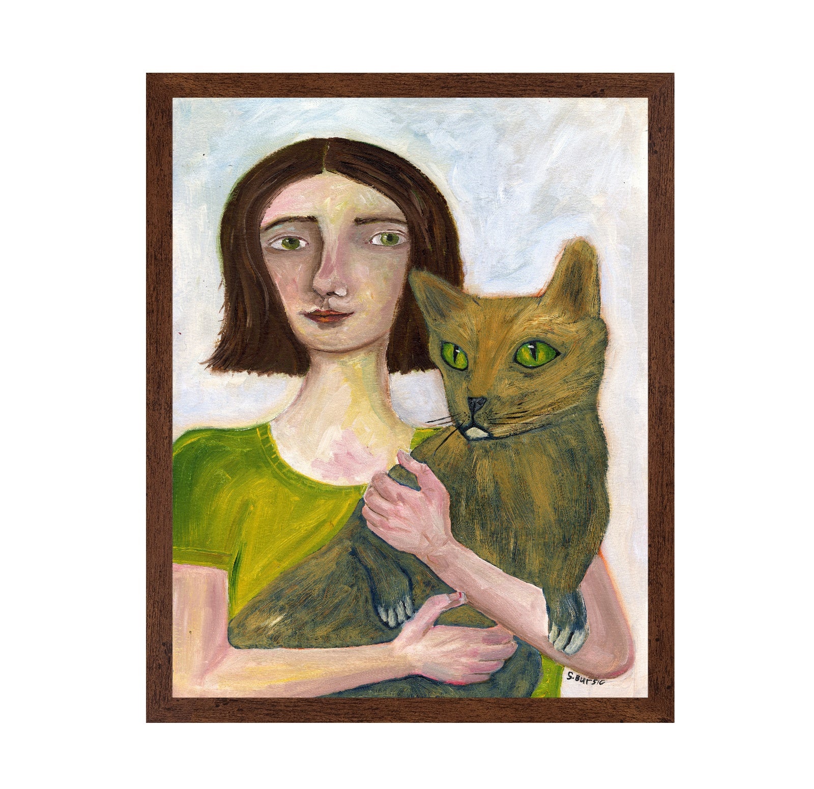Girl Holding Cat