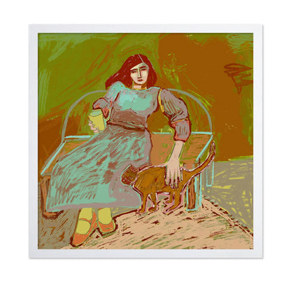 Woman With Cat No3