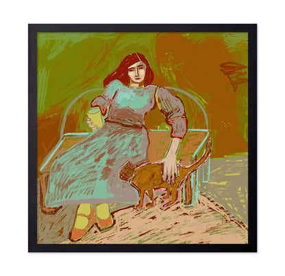 Woman With Cat No3