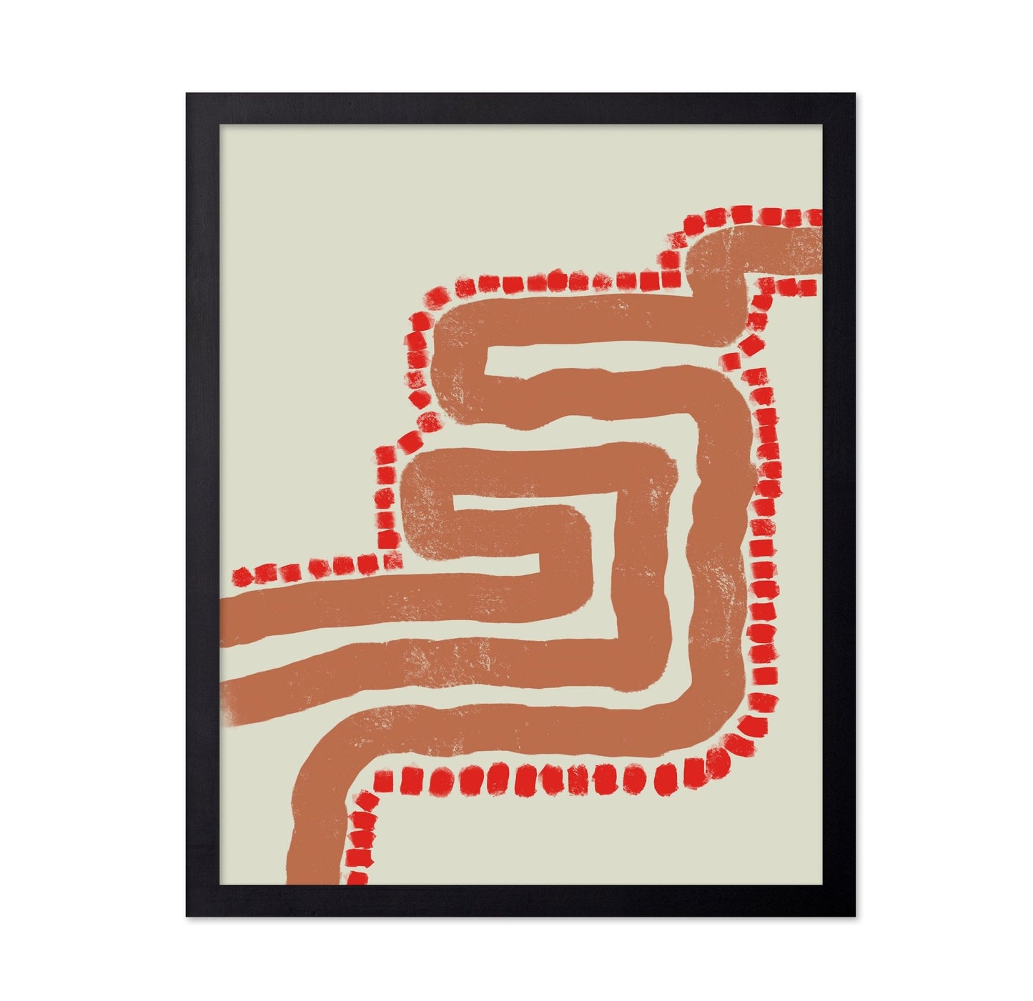 Abstract Red Path