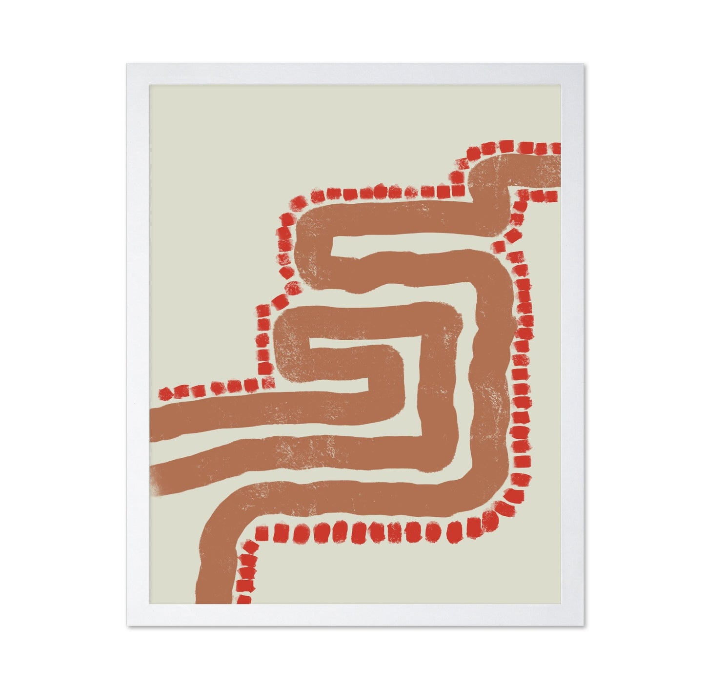 Abstract Red Path