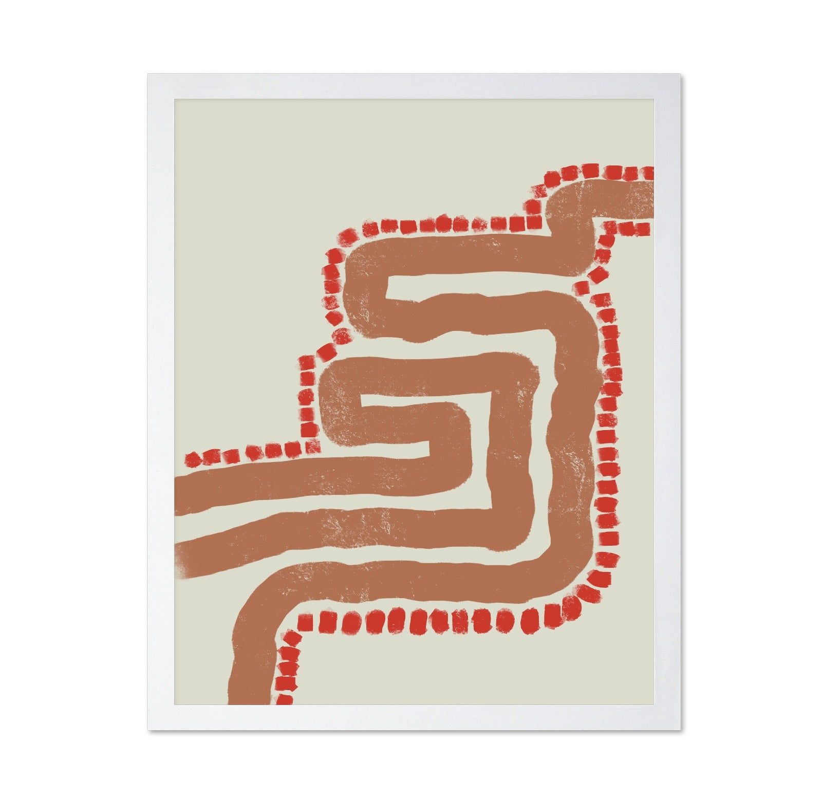 Abstract Red Path