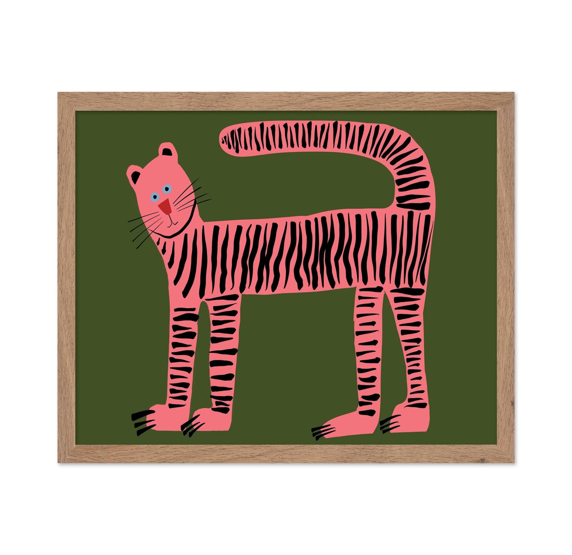Pink Striped Cat No1