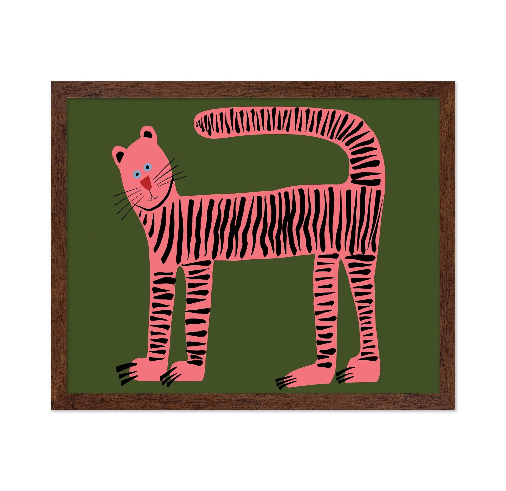Pink Striped Cat No1