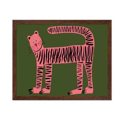 Pink Striped Cat No1