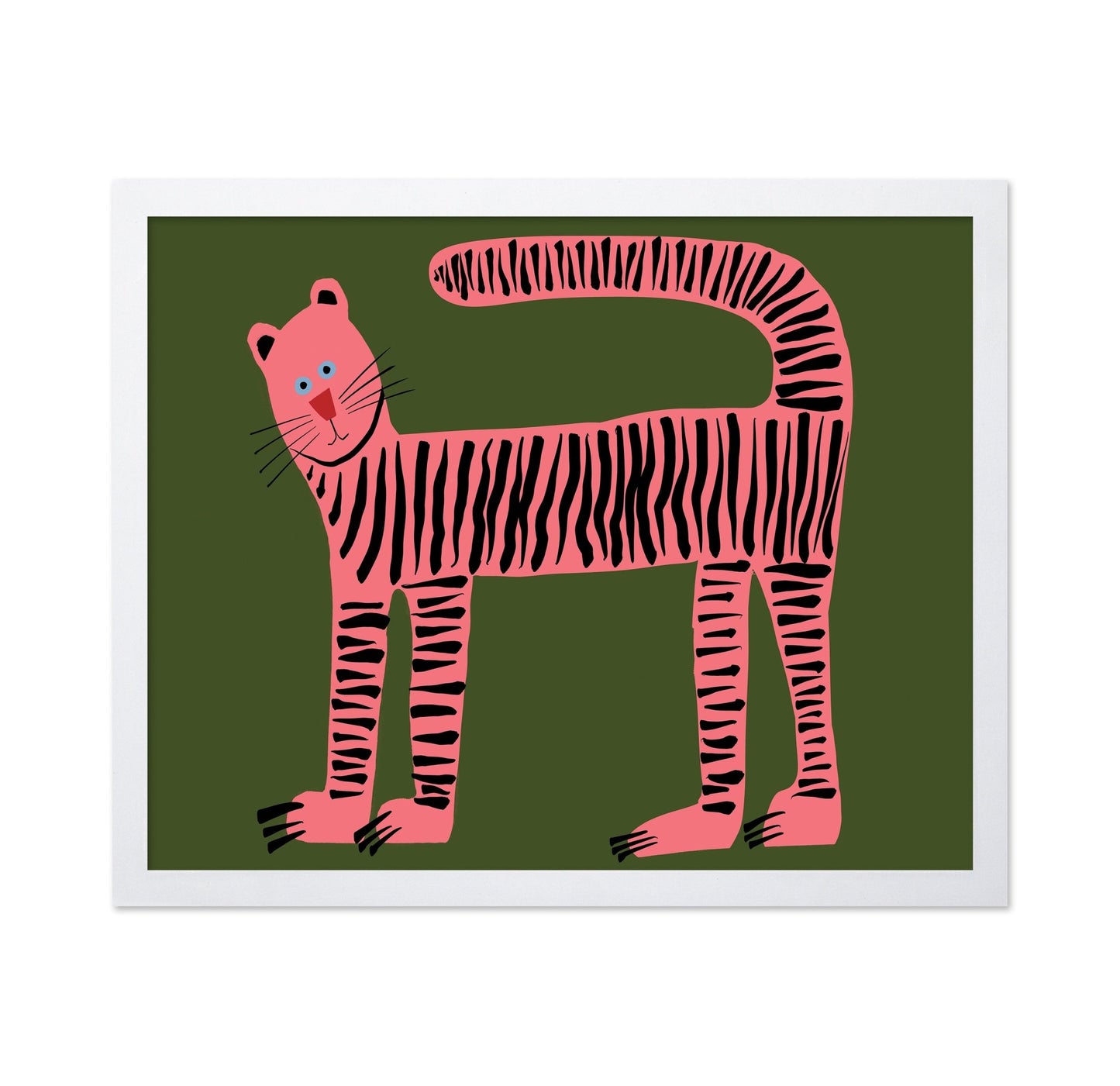 Pink Striped Cat No1