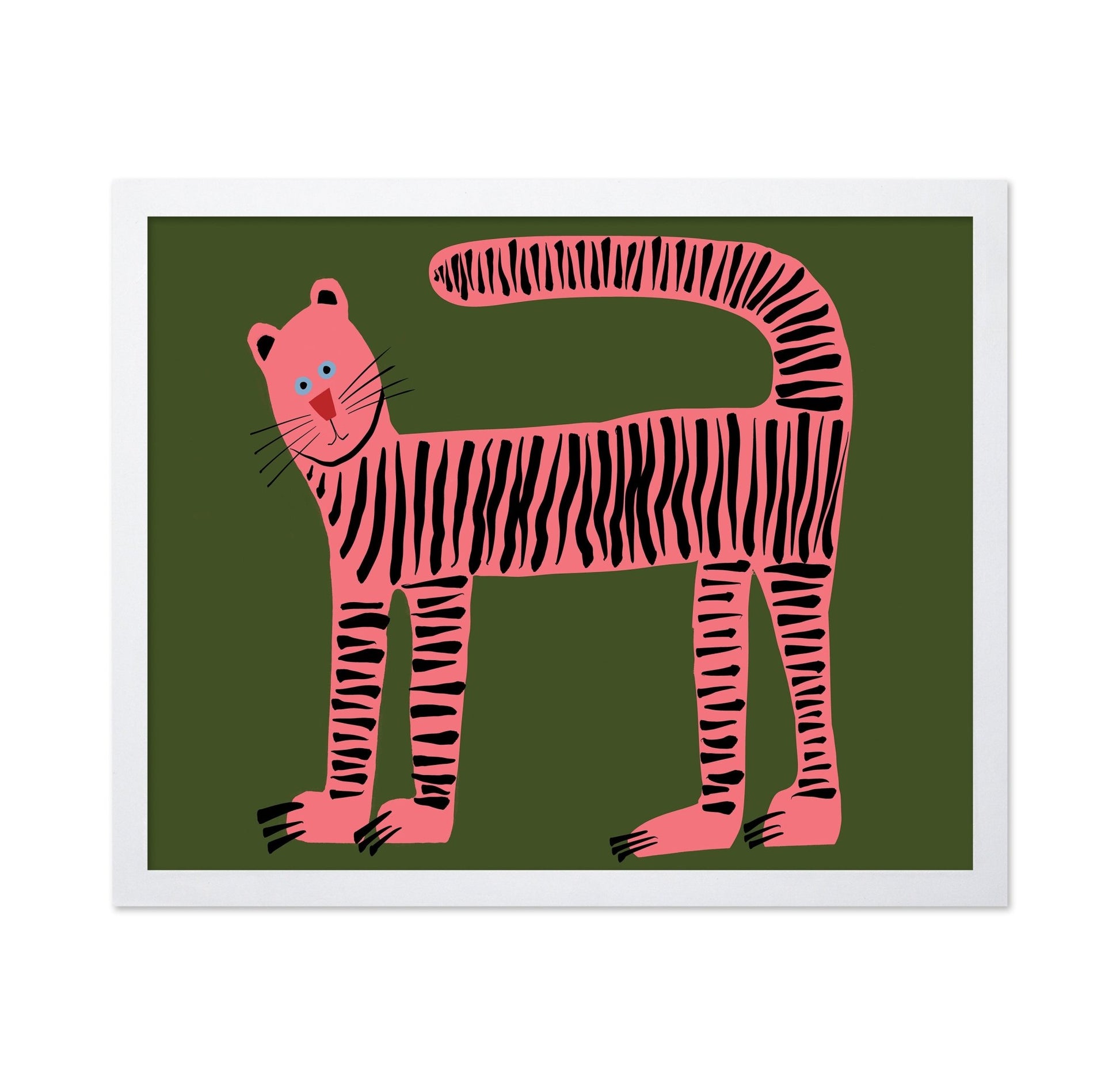 Pink Striped Cat No1