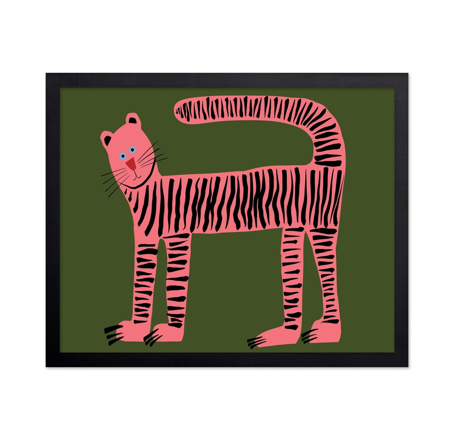 Pink Striped Cat No1