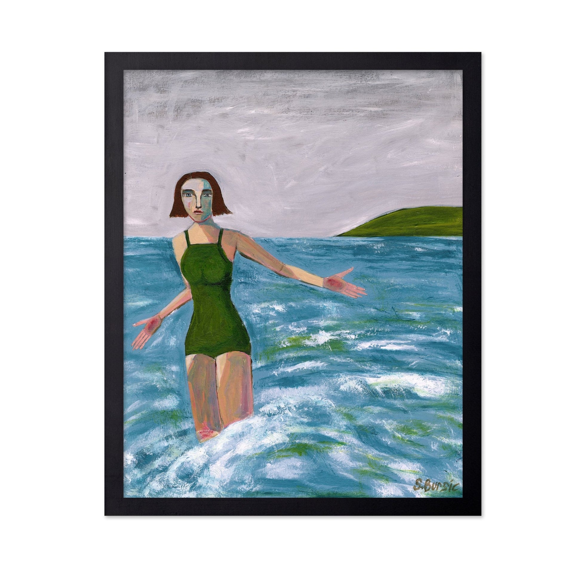 Woman In Sea