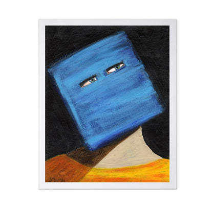 Blue Mask Portrait