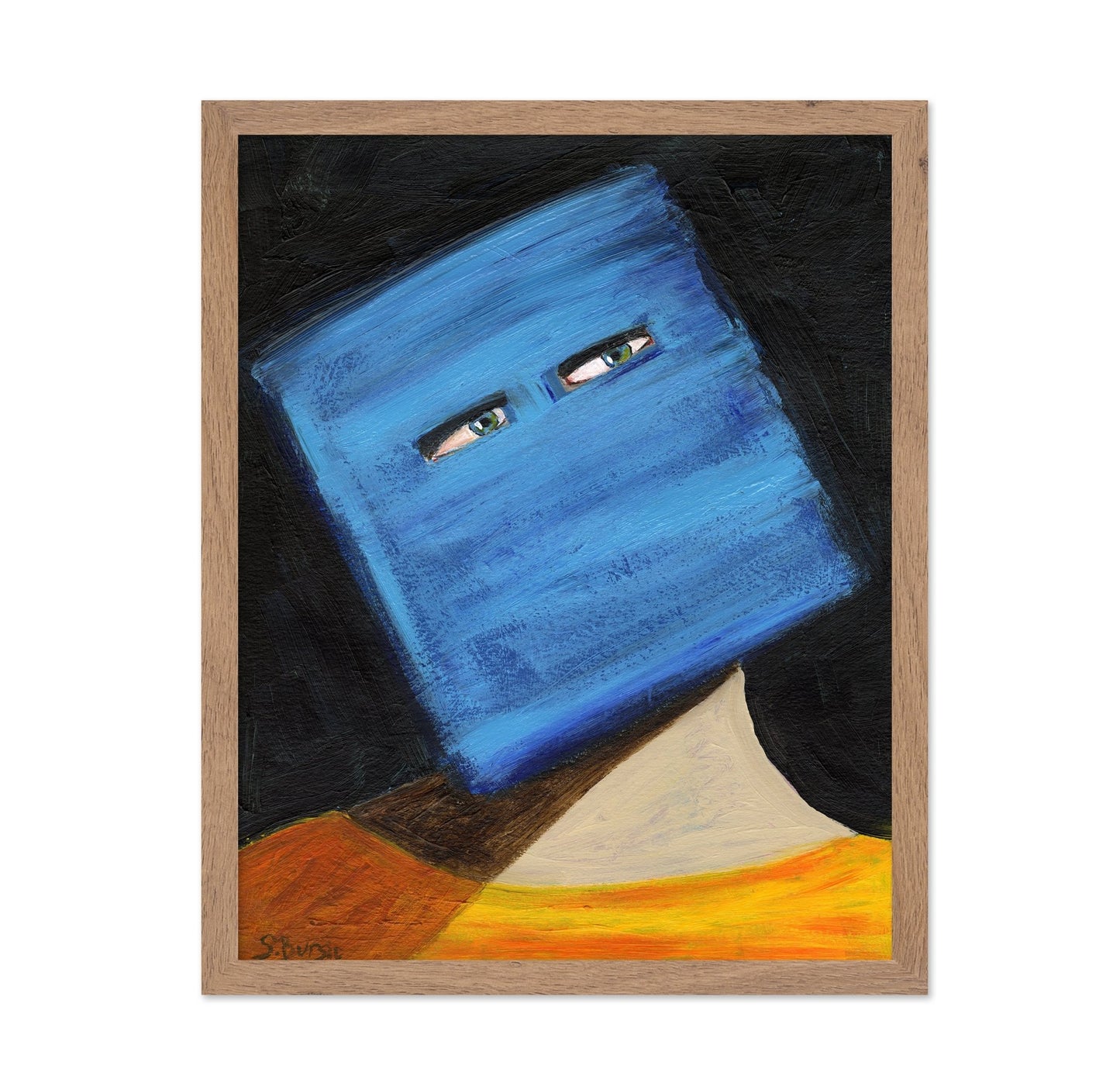 Blue Mask Portrait