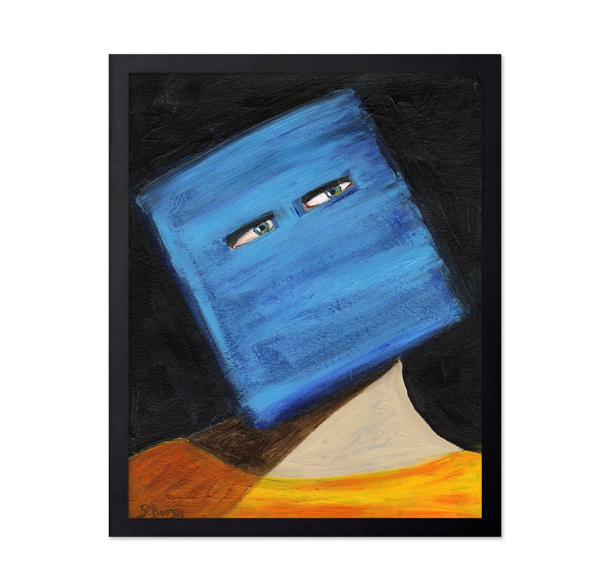Blue Mask Portrait