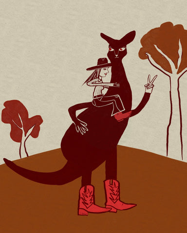 Cowgirl Kangaroo Ride