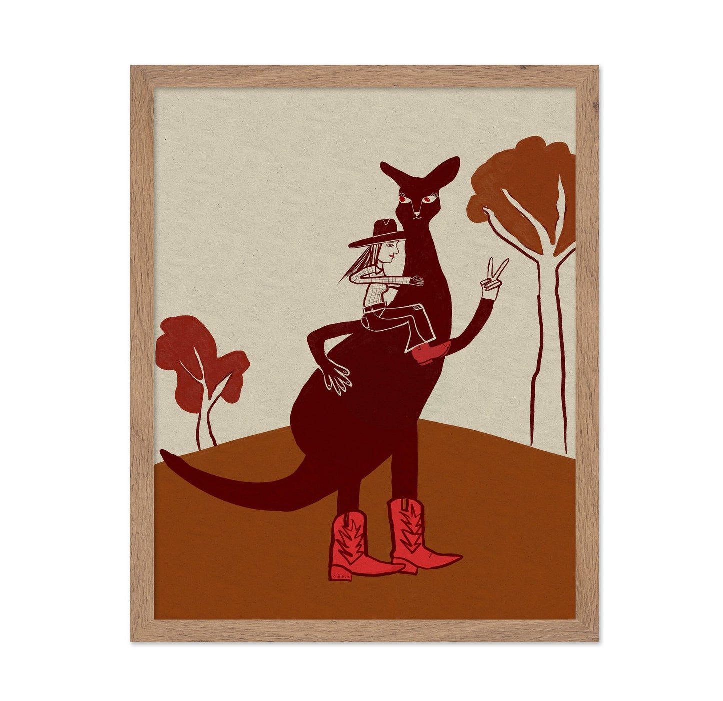Cowgirl Kangaroo Ride