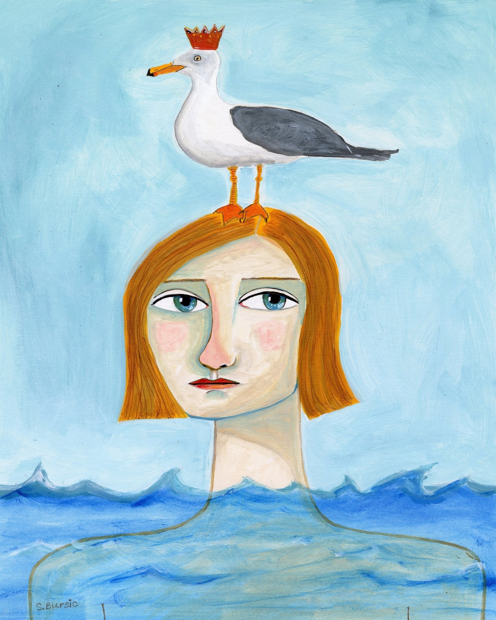 Seagull Crown Portrait
