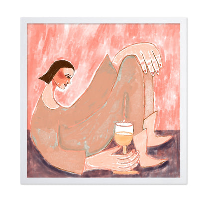 Relaxed Woman With Wine