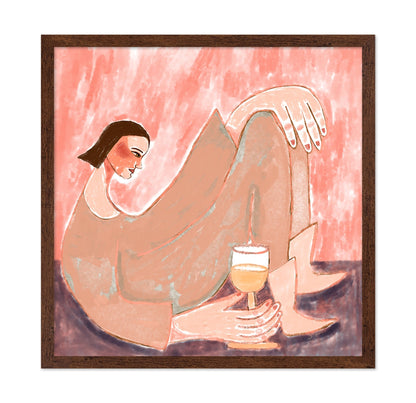 Relaxed Woman With Wine