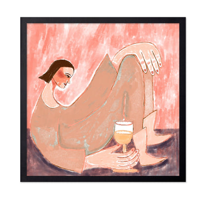 Relaxed Woman With Wine
