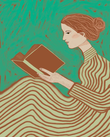 Woman Reading Book No1