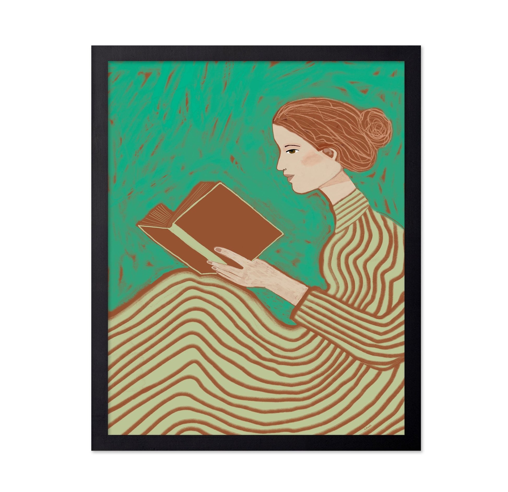 Woman Reading Book No1