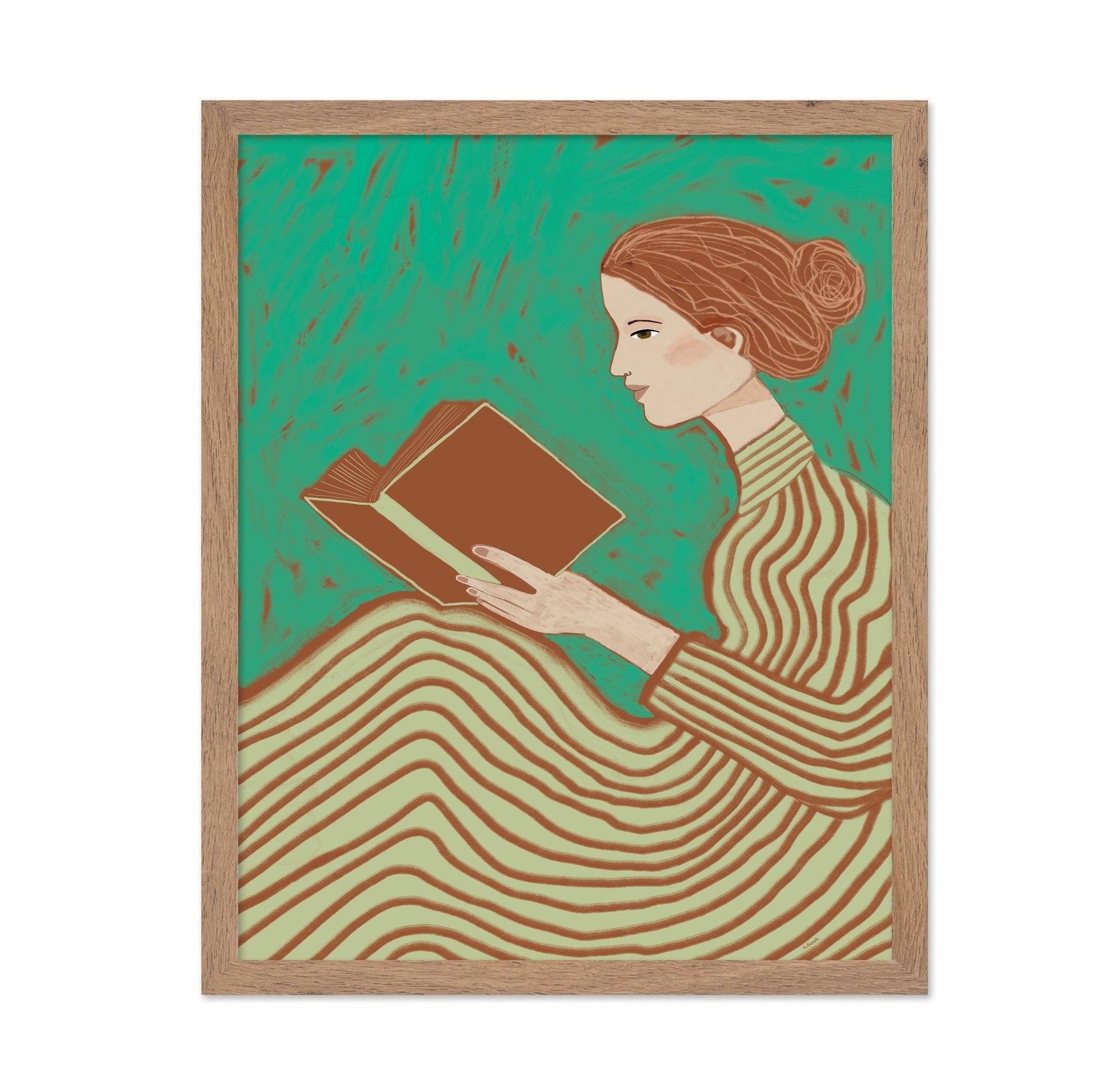 Woman Reading Book No1