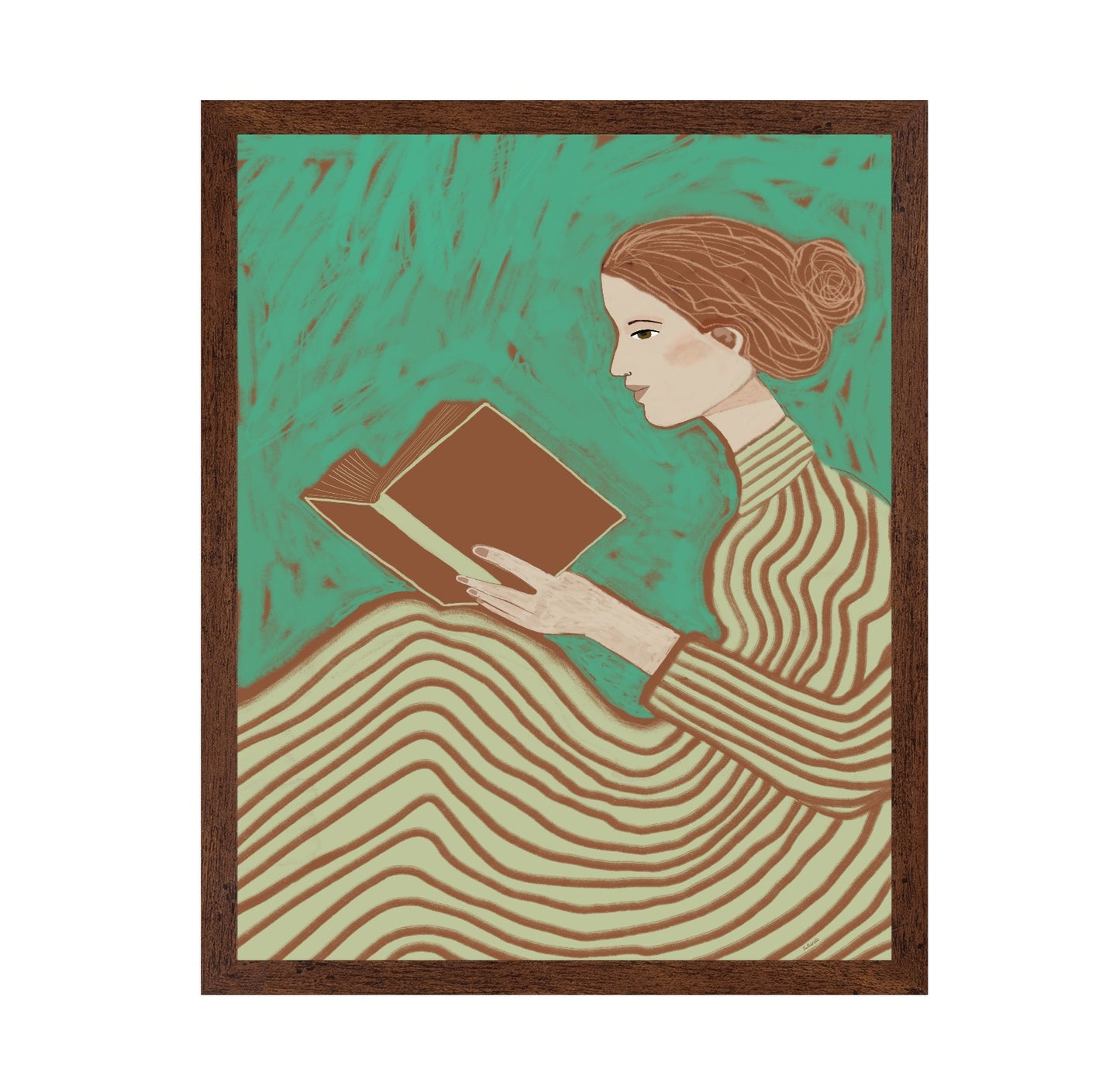 Woman Reading Book No1