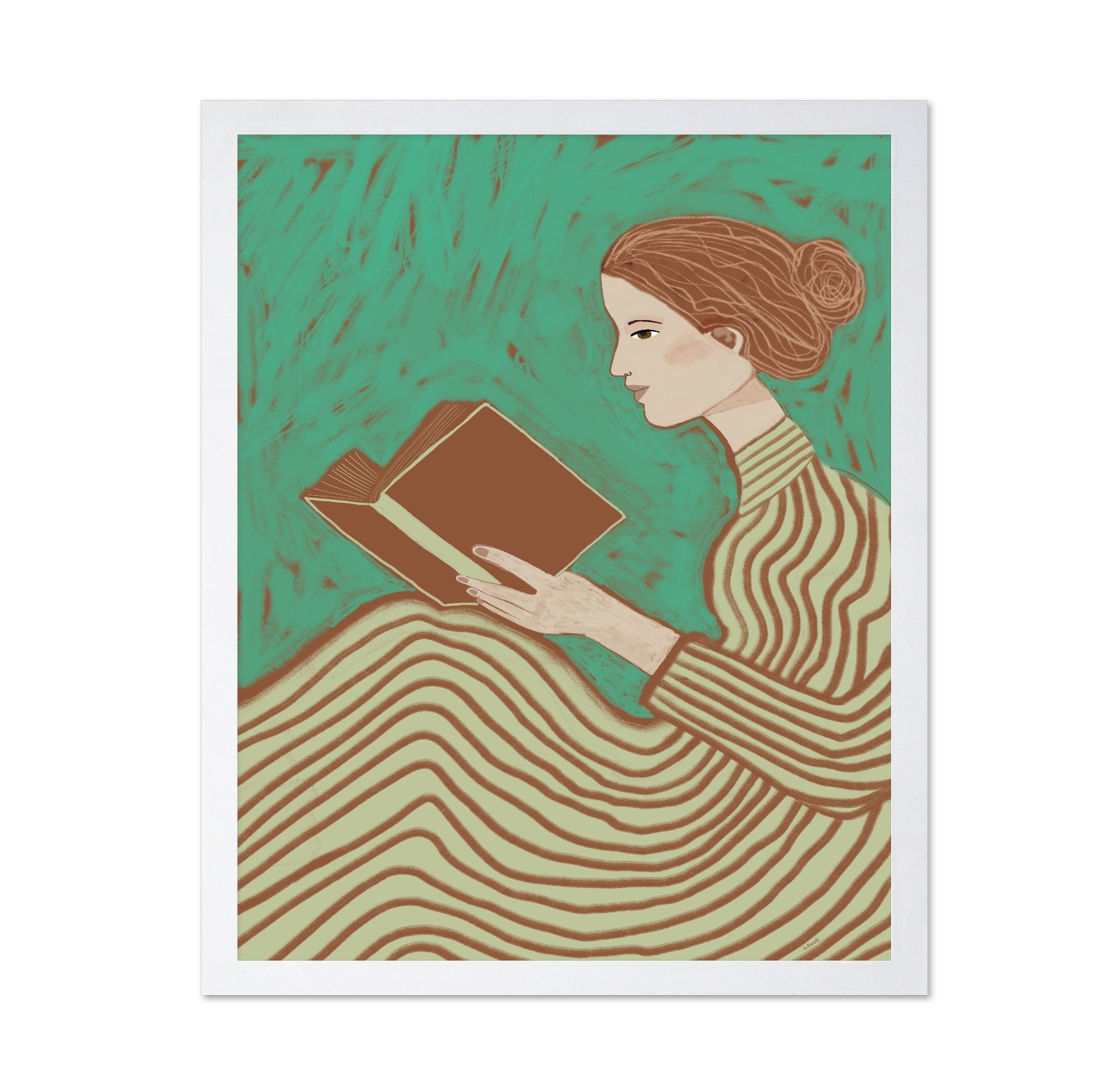 Woman Reading Book No1