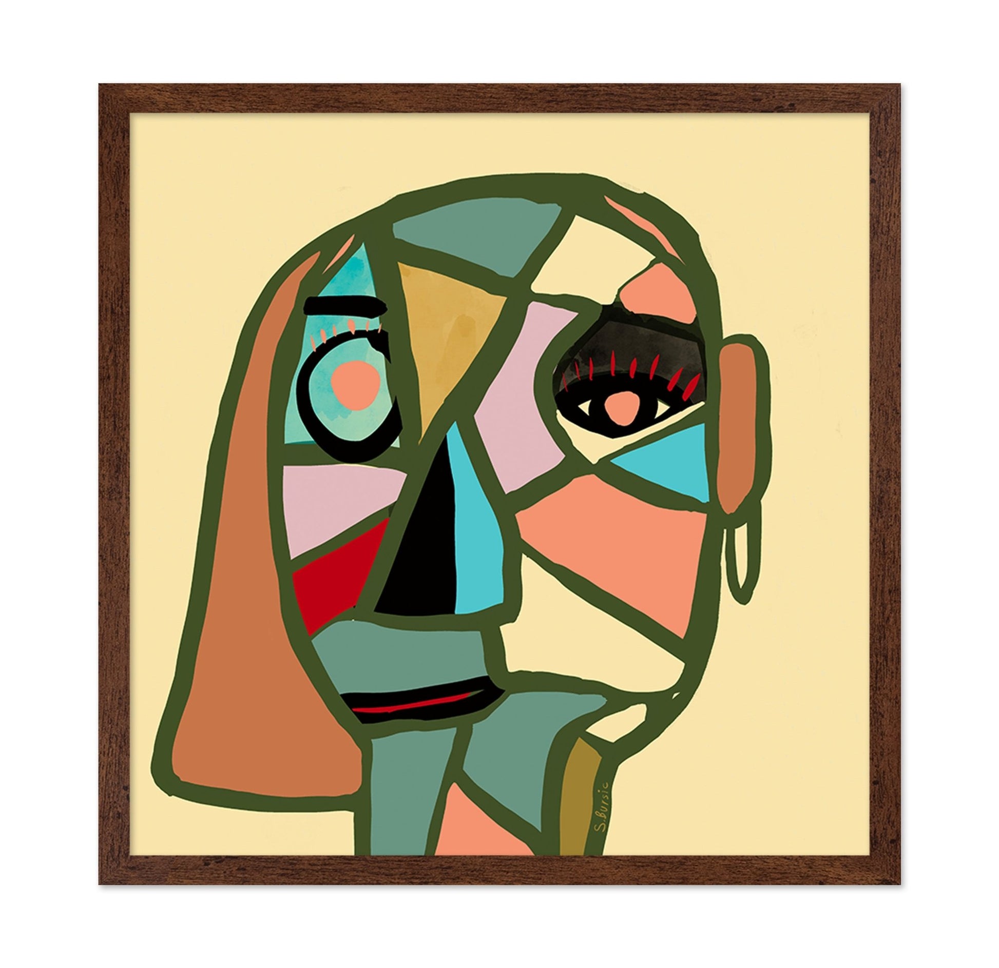Abstract Face Mosaic