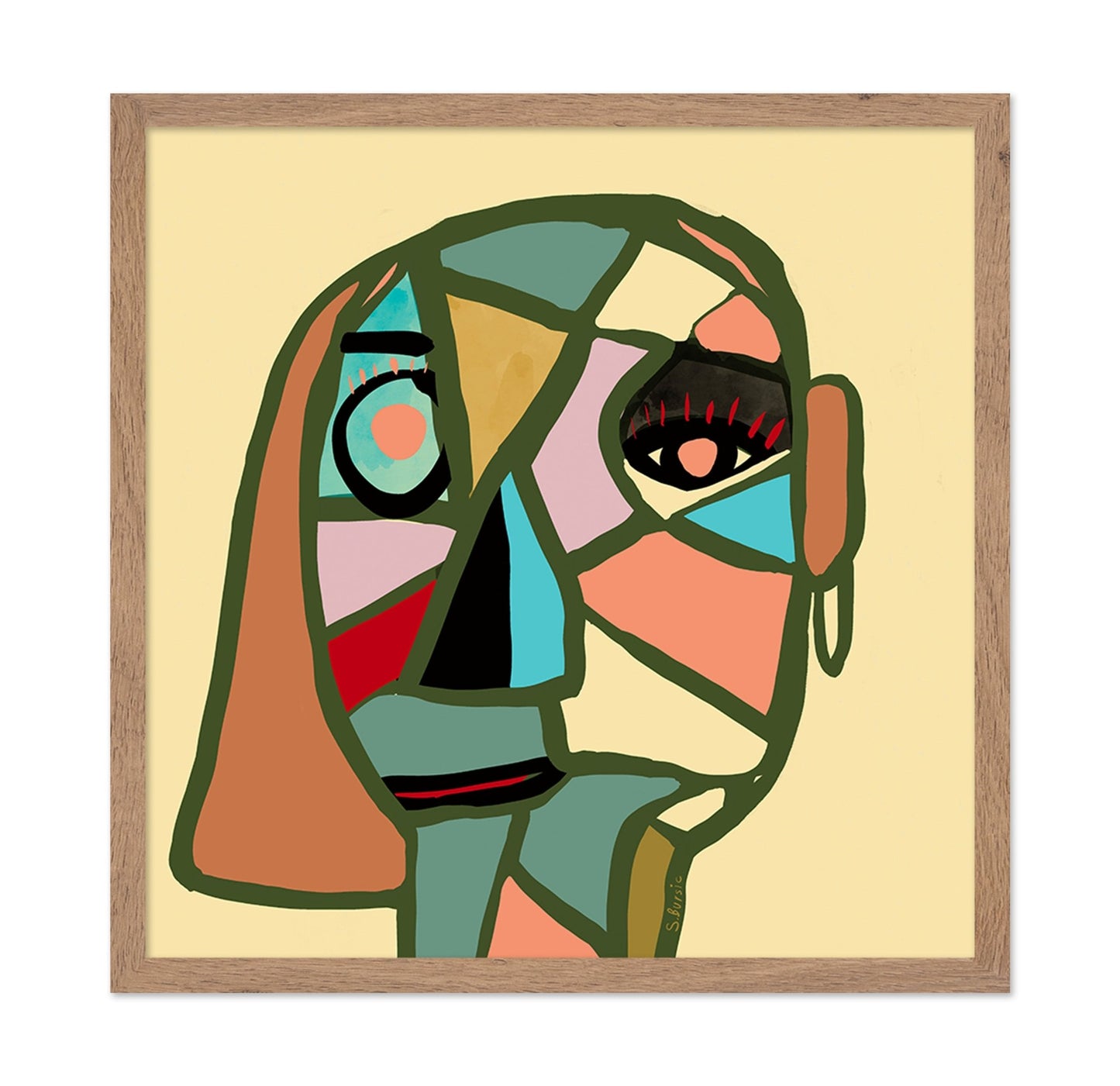 Abstract Face Mosaic