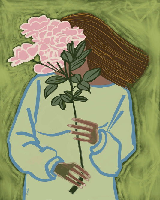 Floral Face Portrait No2