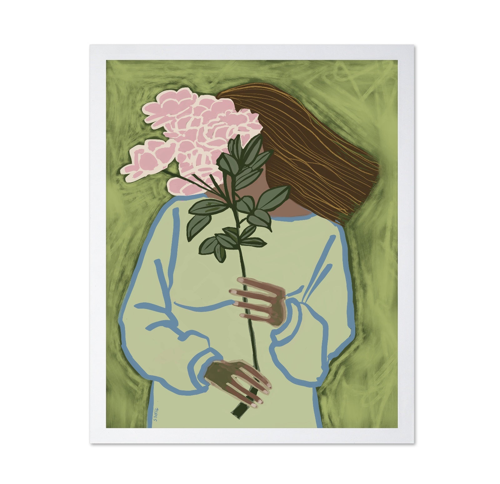 Floral Face Portrait No2