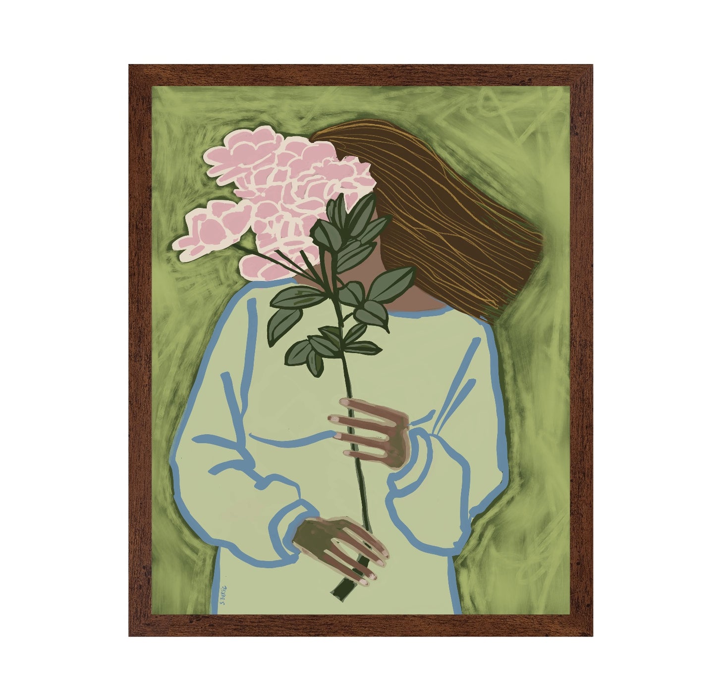 Floral Face Portrait No2